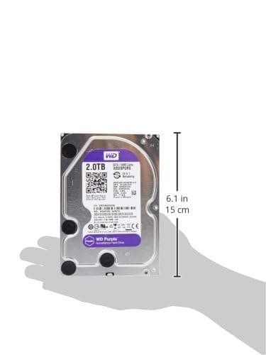 Western Digital Purple 2TB 3.5" HDD 5400RPM SATA 6.0 Gb/s image