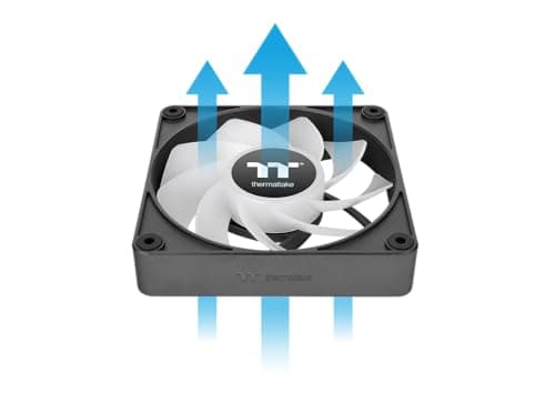 Thermaltake CT140 EX Reverse 140mm Black ARGB Sync PWM 94.95 CFM 3-Pack image