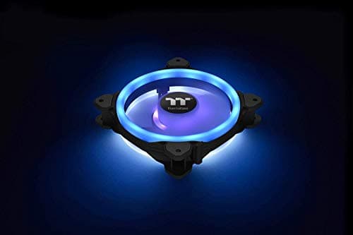 Thermaltake Riing Trio 14 RGB TT Premium Edition 140mm RGB PWM 60.68 CFM Black 3-Pack image