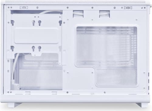  Lian Li A3-mATX Micro ATX Mini Tower White / Brown Wood with Tempered Glass Side Panel image