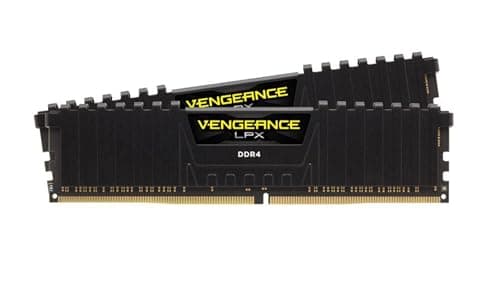 Corsair Vengeance LPX Black / Yellow DDR4-3600 CL18 32GB (2x16GB) image
