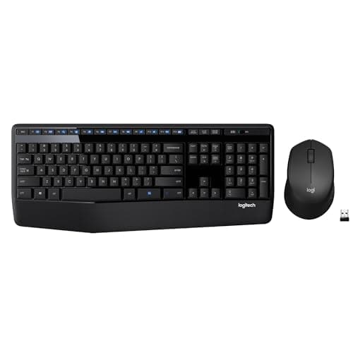 Logitech MK345 Wireless Combo - Full-sized Keyboard with Palm Rest and Comfortable Right-Handed Mouse main image