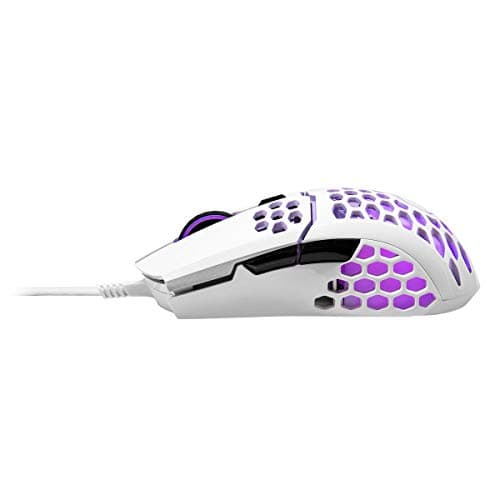 Cooler Master MM711 Glossy White Wired Optical Mouse image