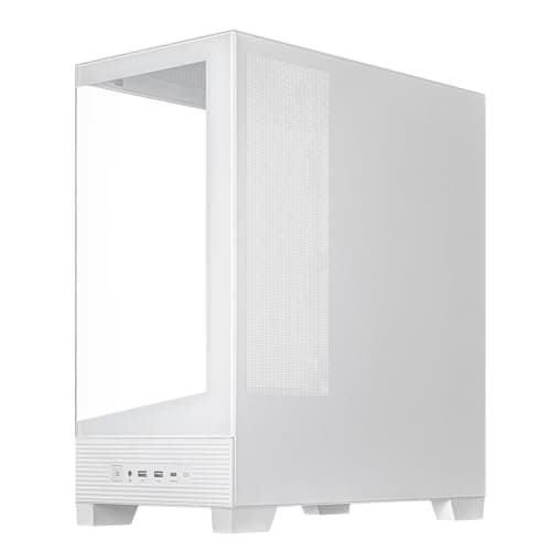 Asus A31 ATX Mid Tower White with Tempered Glass Side Panel and USB 3.2 Gen 1 Type-A Front Panel image