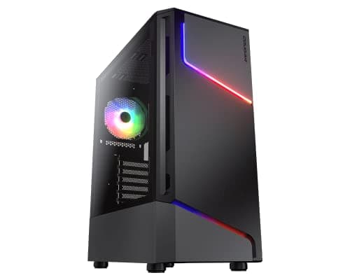 Cougar MX360 ATX Mid Tower Black RGB Tempered Glass Side Panel main image