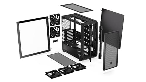 ENDORFY Arx 700 Air ATX Mid Tower Black with Tempered Glass Side Panel and USB 3.2 Gen 2 Type-C, USB 3.2 Gen 1 Type-A image