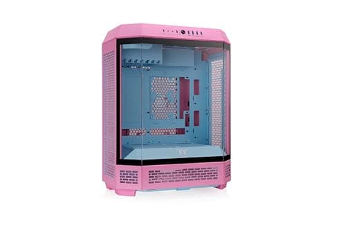 Thermaltake The Tower 600 ATX Mid Tower Pink with Tempered Glass Side Panel and USB 3.2 Gen 2 Type-C, USB 3.2 Gen 1 Type-A image