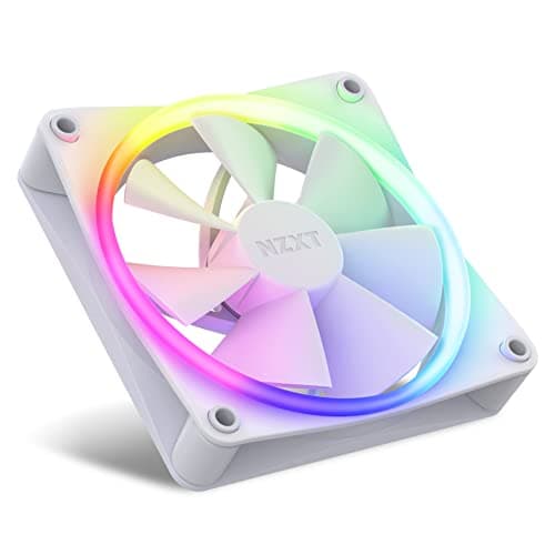 NZXT F120 RGB 120mm White RGB PWM 78.86 CFM 3-Pack image