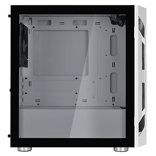 Silverstone FARA H1M MicroATX Mini Tower White Tempered Glass Side Panel image