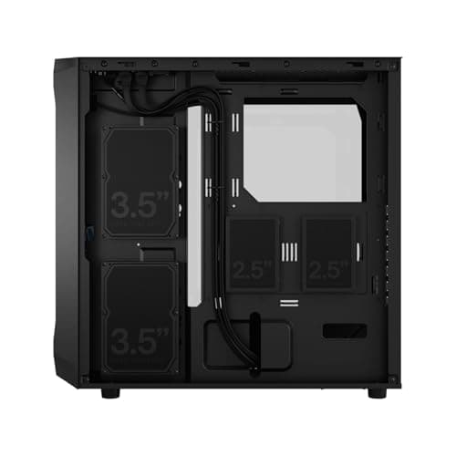 Fractal Design Focus 2 RGB ATX Mid Tower Black Tempered Glass Side Panel image