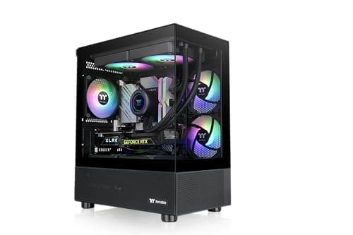 Thermaltake View 170 ARGB MicroATX Mini Tower Black Tempered Glass Side Panel image