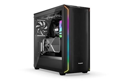 be quiet! Shadow Base 800 DX ATX Mid Tower Black with Tempered Glass Side Panel and USB 3.2 Gen 2 Type-C USB 3.2 Gen 1 Type-A image