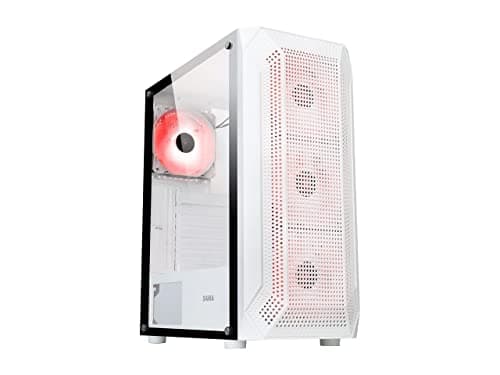 SAMA SAMA-Z4 ATX Mid Tower White / Black Tempered Glass Side Panel image