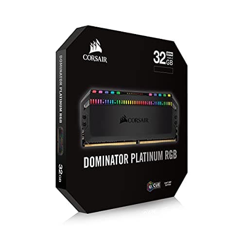 Corsair Dominator Platinum RGB Black DDR4-3600 CL18 32GB (2x16GB) image