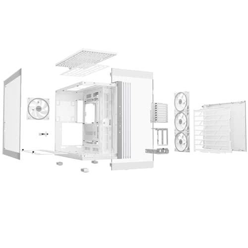 be quiet! Light Base 900 FX ATX Full Tower White with Tempered Glass Side Panel and USB 3.2 Gen 2 Type-C USB 3.2 Gen 1 Type-A image