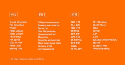 ID-COOLING IS-40X Air 45mm Black / White image