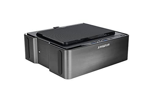 In Win Chopin MAX Mini-ITX Desktop Gray with Mesh Side Panel, USB 3.2 Gen 2x2 Type-C, USB 3.2 Gen 1 Type-A, and 200 W Power Supply image