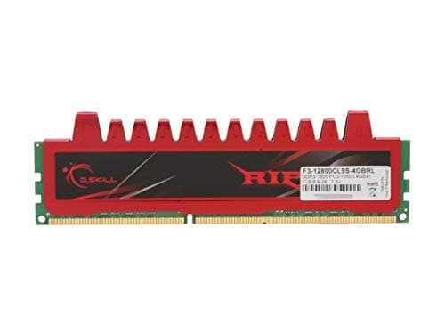 G.Skill Ripjaws Black / Red DDR3-1600 CL9 4GB (1x4GB) image