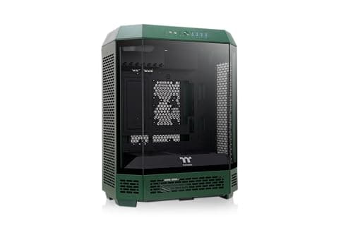 Thermaltake The Tower 600 ATX Mid Tower Green / Black with Tempered Glass Side Panel and USB 3.2 Gen 2 Type-C, USB 3.2 Gen 1 Type-A image