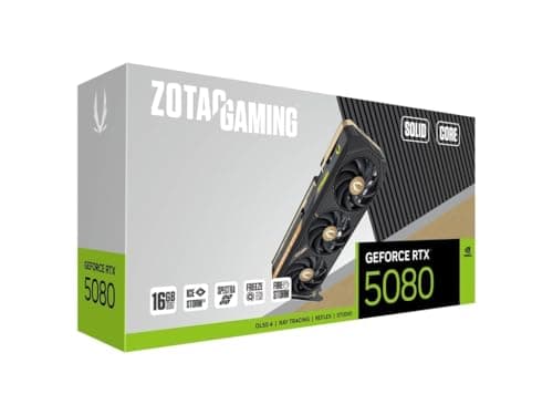 Zotac GAMING SOLID CORE GeForce RTX 5080 16GB GDDR7 Black / Copper main image