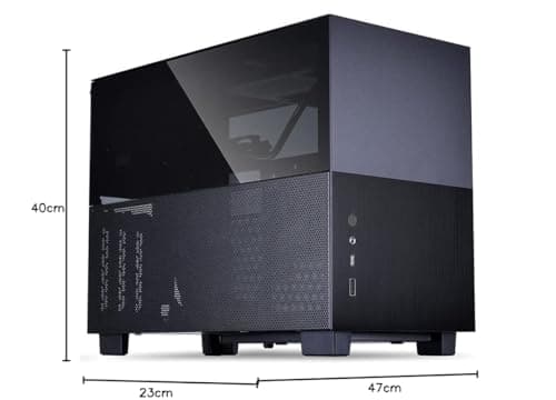 Lian Li Q58 Mini-ITX Desktop Black Tempered Glass Side Panel, PCIe 4.0 image