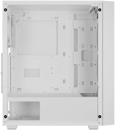 GAMDIAS AURA GC2 ELITE ATX Mid Tower White Tempered Glass Front Panel USB 3.2 Gen 1 Type-A USB 2.0 Type-A image