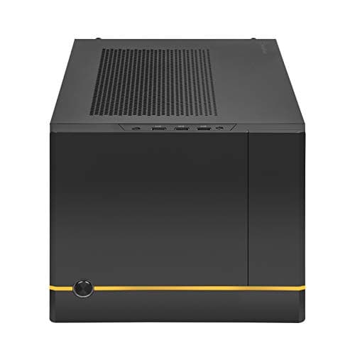 Silverstone SUGO 14 Mini-ITX Desktop Black / Yellow with USB 3.2 Gen 1 Type-A and USB 2.0 Type-A image