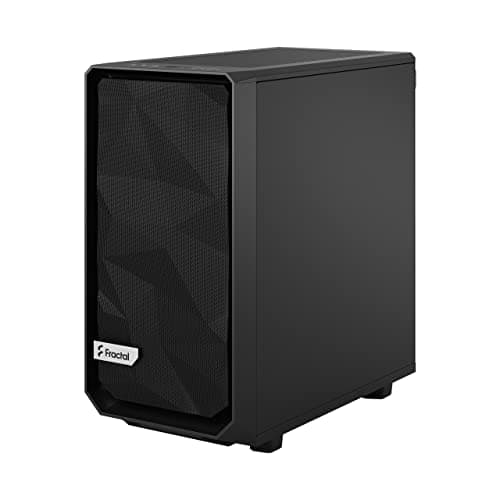 Fractal Design Meshify 2 Mini Micro ATX Mid Tower Black with Tinted Tempered Glass Side Panel and USB 3.2 Gen 2 Type-C USB 3.2 Gen 1 Type-A image