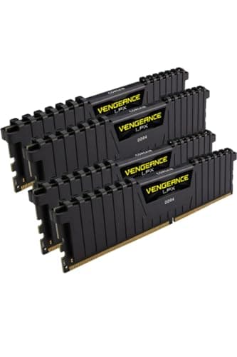 Corsair Vengeance LPX Black / Yellow DDR4-3600 CL16 32GB (4x8GB) image