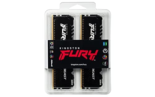 Kingston FURY Beast RGB Black DDR4-3600 CL18 32GB (2x16GB) image