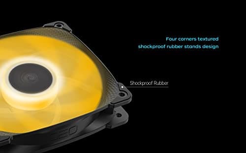 Geometric Future Squama 2501 120mm White Addressable RGB PWM 80.81 CFM 3-Pack image