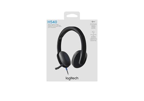 Logitech H540 Wired Headset Closed Black and Blue image
