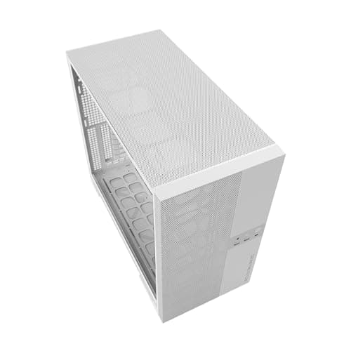 Geometric Future Model 5 Vent ATX Mid Tower White with Tempered Glass Side Panel and USB 3.2 Gen 2x2 Type-C, USB 3.2 Gen 1 Type-A image