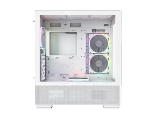 Montech SKY TWO ATX Mid Tower White Tempered Glass image