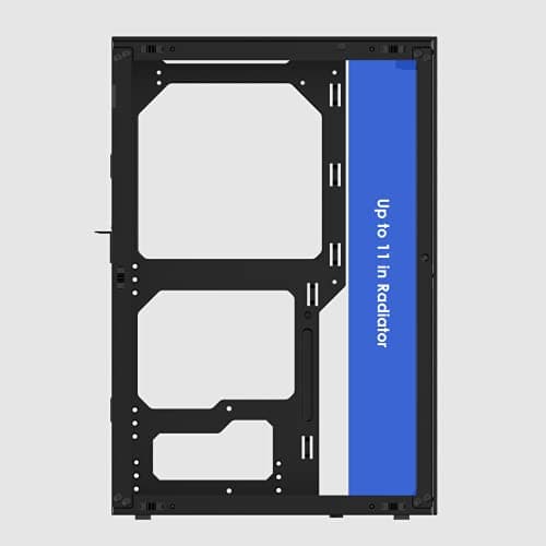 SSUPD Meshlicious Mini-ITX Tower Black Tempered Glass Side Panel, USB 3.2 Gen 2 Type-C, USB 3.2 Gen 1 Type-A image