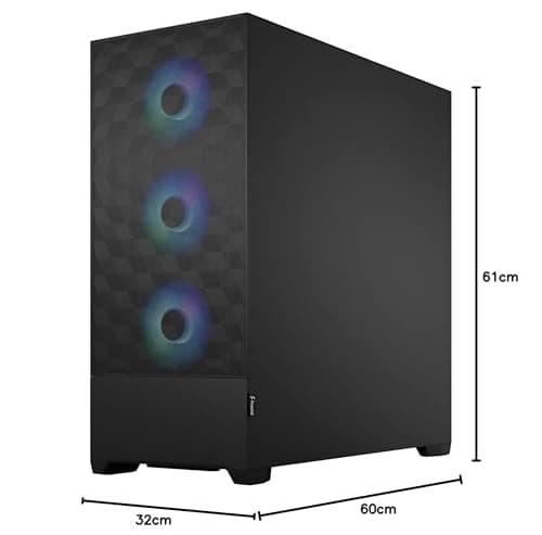 Fractal Design Pop XL Air ATX Full Tower Black with Tempered Glass Side Panel and USB 3.2 Gen 1 Type-A Front Panel image