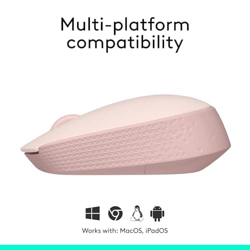 Logitech M170 Pink Optical Wireless/Wired Mouse image