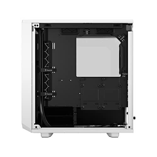 Fractal Design Meshify 2 Mini MicroATX Mid Tower White/Black Tempered Glass Side Panel, USB 3.2 Gen 2 Type-C and USB 3.2 Gen 1 Type-A image
