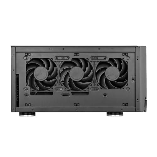Silverstone Crown 04 HTPC Black with Mesh Side Panel and USB 3.2 Gen 2 Type-C USB 3.2 Gen 1 Type-A image