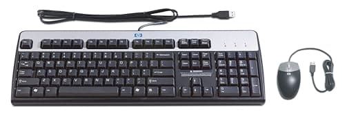 HP RC465AA#ABA Wired Standard Keyboard with Optical Mouse main image