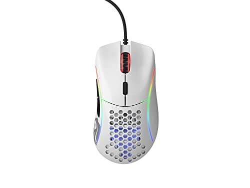 Glorious Model D Glossy White Wired Optical Gaming Mouse image