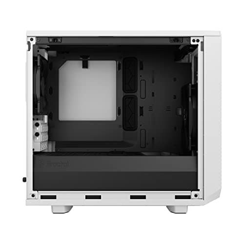 Fractal Design Meshify 2 Nano Mini-ITX Tower White with Tempered Glass Side Panel and USB 3.2 Gen 2 Type-C USB 3.2 Gen 1 Type-A image