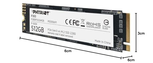 Patriot P300 512 GB SSD M.2-2280 PCIe 3.0 X4 NVMe image