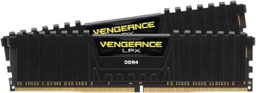 Corsair Vengeance LPX Black / Yellow DDR4-3200 CL16 64GB (2x32GB) image
