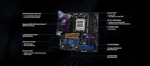 ASRock B850M Riptide WiFi AM5 DDR5 Micro ATX image