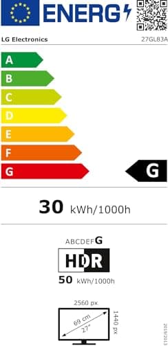 LG 27GL83A-B 27" 1440p 144Hz IPS Monitor image