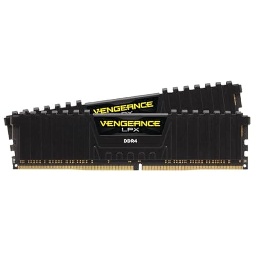 Corsair Vengeance LPX Black / Yellow DDR4-3600 CL18 32GB (2x16GB) image