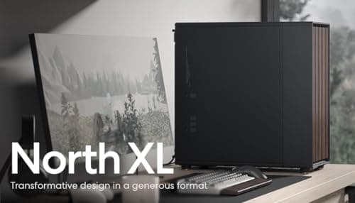 Fractal Design North XL ATX Full Tower Black with Mesh Side Panel and USB 3.2 Gen 2 Type-C, USB 3.2 Gen 1 Type-A image