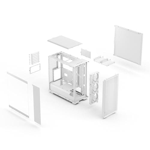 Fractal Design Epoch ATX Mid Tower White with Tempered Glass Side Panel and USB 3.2 Gen 2x2 Type-C, USB 3.2 Gen 1 Type-A image