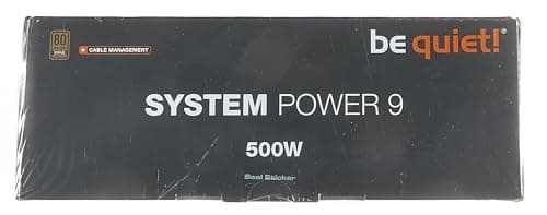 be quiet! System Power 9 500 CM Black 500W Semi-Modular 80+ Bronze Certified image